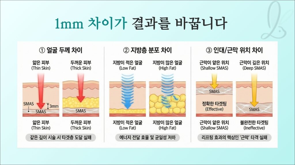 리프팅 효과 없는 이유