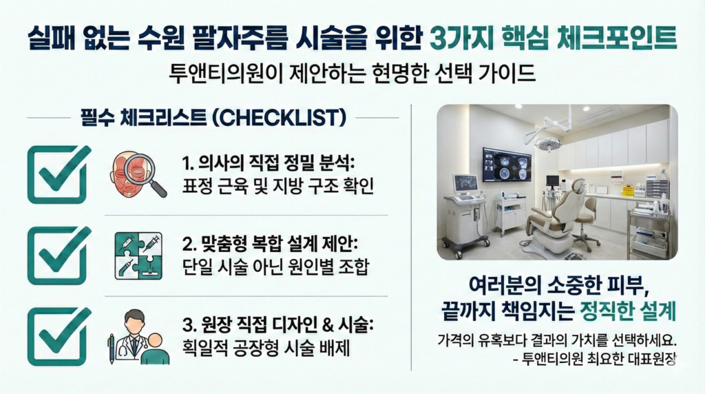 팔자주름삼각존