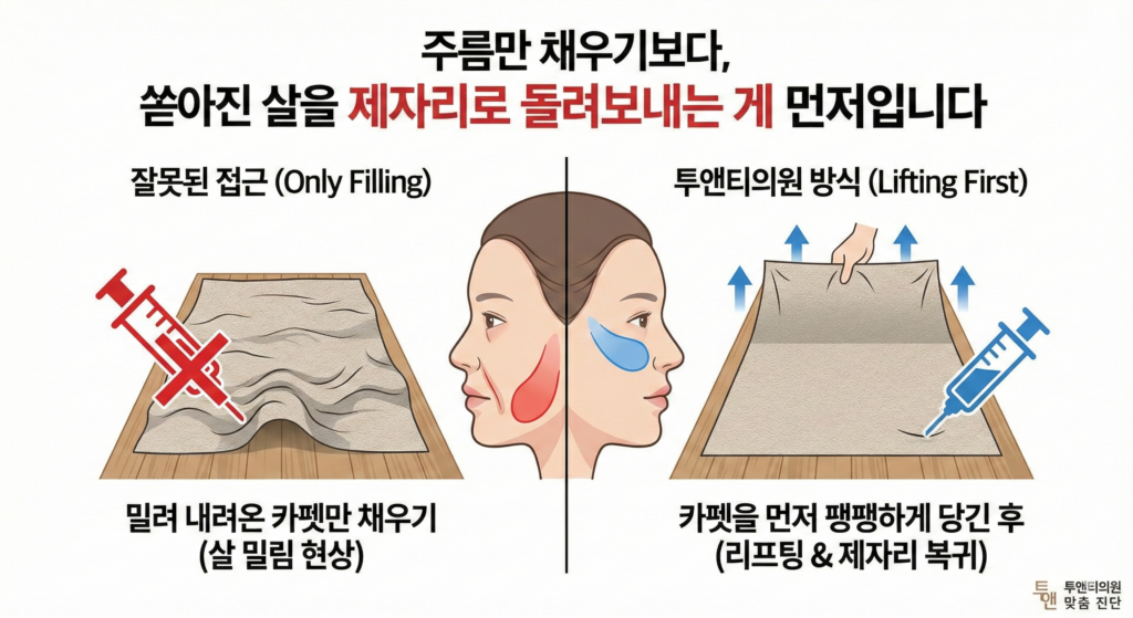 팔자주름꺼짐