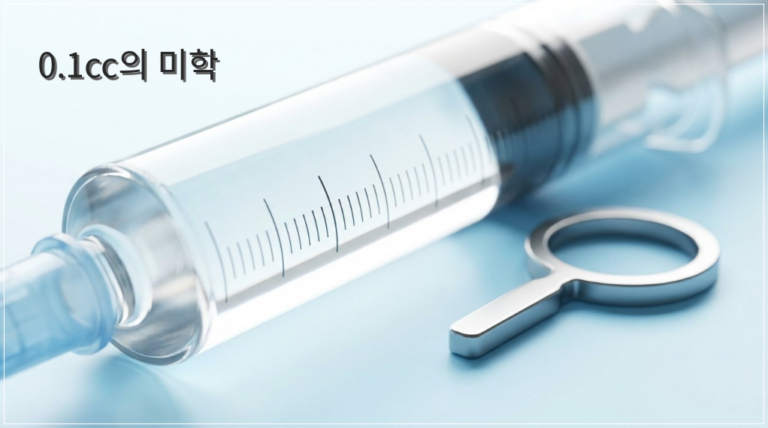필러 미세 용량 조절  왜 0.1cc의 미세한 차이가 결과를 바꿀까요?