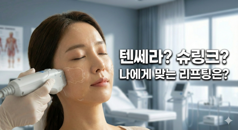 텐쎄라 슈링크 차이 , 왜 누구는 얼굴이 작아지고 누구는 볼이 패일까요?